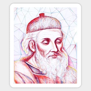 Diodorus Siculus Portrait | Diodorus Siculus Artwork | Line Art Sticker